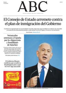 NETANYAHU AMENAZA A ESPAÑA POR LA «HIPOCRESÍA Y HOSTILIDAD» DE SÁNCHEZ