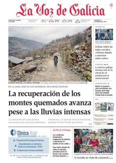 LA RECUPERACIÓN DE LOS MONTES QUEMADOS AVANZA PESE A LAS LLUVIAS INTENSAS
