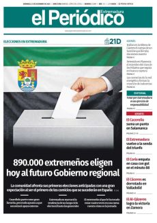 890.000 EXTREMEÑOS ELIGEN HOY AL FUTURO GOBIERNO REGIONAL