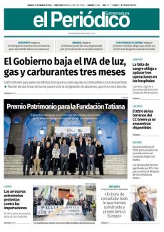 PREMIO PATRIMONIO PARA LA FUNDACIÓN TATIANA