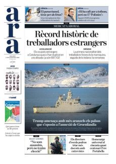 TRUMP AMENAÇA AMB MÉS ARANZELS ELS PAÏSOS
QUE S’OPOSIN A L’ANNEXIÓ DE GROENLÀNDIA “NO SOM ASSASSINS, PERÒ NO TENIM
ELECCIÓ”