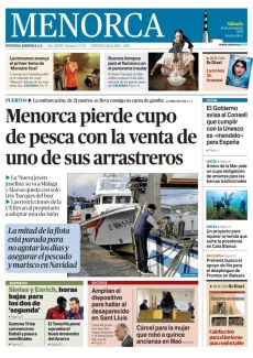 MENORCA PIERDE CUPO DE PESCA CON LA VENTA DE UNO DE SUS ARRASTREROS
