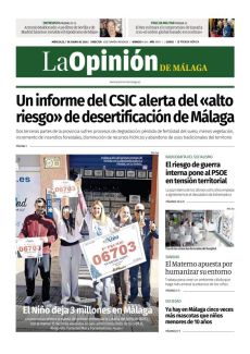 EL NIÑO DEJA 3 MILLONES EN MÁLAGA