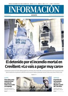 EL DETENIDO POR EL INCENDIO MORTAL EN CREVILLENT: «LO VAIS A PAGAR MUY CARO»