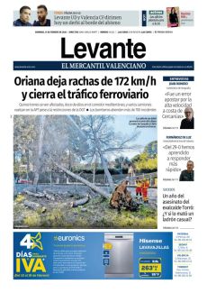 ORIANA DEJA RACHAS DE 172 KM/H Y CIERRA EL TRÁFICO FERROVIARIO